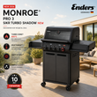 NEW Газовый гриль Enders MONROE&reg; PRO 3 SIKR Turbo SHADOW (Германия)
