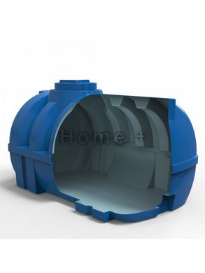 Емкость Europlast 1500 л двухслойная горизонтальная 191*125*113 см синяя (усиленное ребро) 1568530586 фото