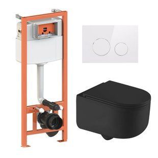 Готове рішення Qtap для ванної кімнати: підвісний унітаз Taurus Ultra Quiet + комплект інсталяції Nest 4 в 1 SD00052302 фото