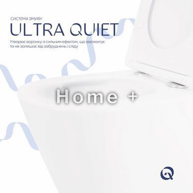 Унітаз підвісний Qtap Swan безобідковий Ultra Quiet із сидінням Soft-close QT16335179W SD00050900 фото