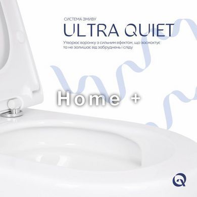 Унітаз підвісний Qtap Robin ML Ultra Quiet 490х365х325 мм, з сидінням Soft-close MagLock, White QTROBML26W49621 SD00055745 фото