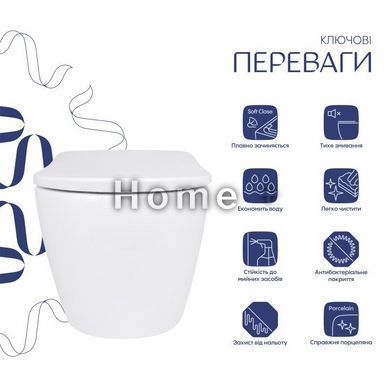 Унітаз підвісний Qtap Robin ML Ultra Quiet 490х365х325 мм, з сидінням Soft-close MagLock, White QTROBML26W49621 SD00055745 фото