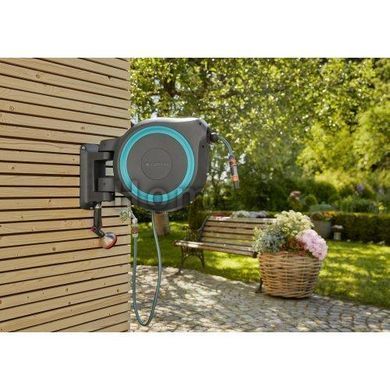 Котушка настінна Gardena RollUp XL бірюзова + набір для поливання 35 м 18630-20.000.00 фото