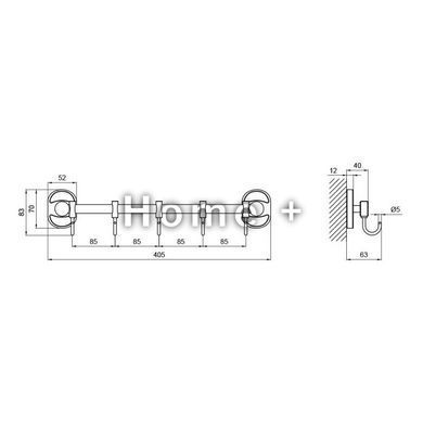 Тримач Lidz Oreo 0805 5 гачків LDORE0805CRM22176 Chrome SD00028273 фото