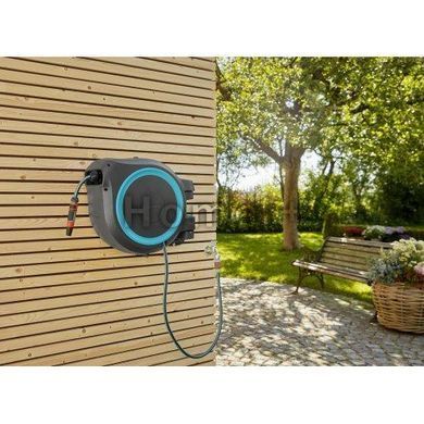 Котушка настінна Gardena RollUp XL бірюзова + набір для поливання 35 м 18630-20.000.00 фото