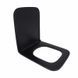 Qtap Сидіння для унітаза (Gemini) 435x357x37&nbsp;мм, Matt Black, з мікроліфтом, Slim Duroplast, Quick Release