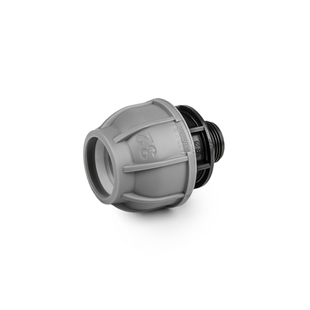 Муфта для труб PE, 20 мм, PN10, із зовнішньою різзю 3/4", DSRA10L20M34 1354288559 фото
