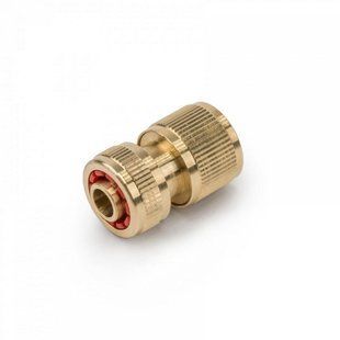 Конектор латунний 1/2", STOP, BRASS, BR-2140 BR-2140 фото