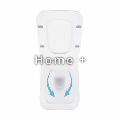 Унітаз підвісний Qtap Crow безобідковий із сидінням Soft-close QT05335170W SD00036222 фото