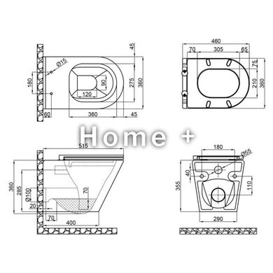 Унитаз подвесной Qtap Scorpio безободковый Ultra Quiet с сиденьем Soft-close QT1433053EUQW SD00050898 фото