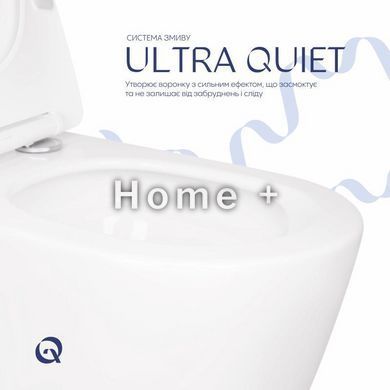 Унітаз підвісний Qtap Scorpio безобідковий Ultra Quiet із сидінням Soft-close QT1433053EUQW SD00050898 фото