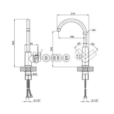 Акційний набір 2+1: Змішувач для кухонної мийки Brinex BRIN35C20N SD00053823 фото