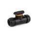 Кран с соединителями для шланга 1/2", 5/8", BLACK LINE, ECO-PWB2243