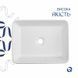 Раковина накладная Qtap Tern 480x370x135 мм, Marble, прямоугольная, с донным клапаном QT17116069MR