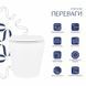Унітаз підвісний Qtap Scorpio безобідковий Ultra Quiet із сидінням Soft-close QT1433053EUQW
