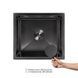 Мийка для кухні інтегрована під стільницю Lidz Handmade H4843B Brushed Black PVD 3,0/1,0 мм LDH4843BRUBLM49440