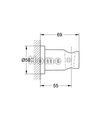 Тримач лійки Grohe 27074GL0 Rainshower, золото 2024643534 фото