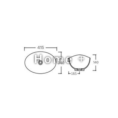 Раковина-чаша Qtap Dove 410x335x145 White QT06113078WN SD00052907 фото