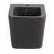 Биде подвесное Qtap Tern 520x350x330 мм, Anthracite QT17551303GAN