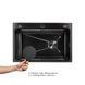 Мийка для кухні інтегрована Lidz Handmade H6845HB Decor Black PVD Honeycomb 3,0/1,0 мм LDH6845HDECBLM49445