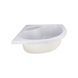Lidz Latwa SC80x80.SAT.HIGH.FR Душова кабіна напівкругла, скло Frost 4 мм + Lidz Душовий піддон KAPIELKA