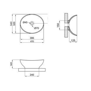 Раковина-чаша Qtap Dove 410х335х145 Matt black QT063078MBMBN SD00052908 фото