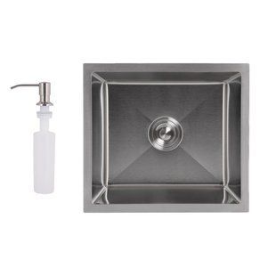 Мийка для кухні інтегрована під стільницю Lidz Handmade H4843 Brushed Steel 3,0/1,0 мм LDH4843BRU49441 SD00055565 фото