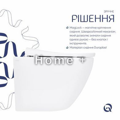 Унітаз підвісний Qtap Robin ML Ultra Quiet 520&times;365&times;365 мм, із сидінням Soft-close MagLock, White QTROBML26W49623 SD00055747 фото