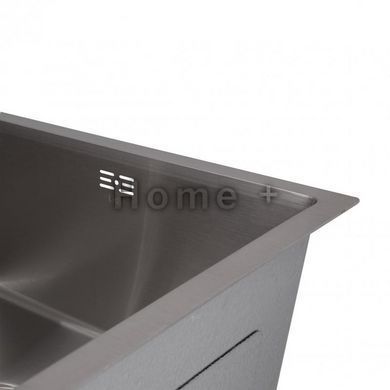 Мийка для кухні інтегрована під стільницю Lidz Handmade H4843 Brushed Steel 3,0/1,0 мм LDH4843BRU49441 SD00055565 фото
