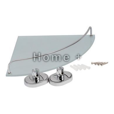 Полиця кутова Lidz Oreo 1001 скляна LDORE1001CRM22180 Chrome SD00028277 фото