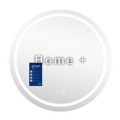 Зеркало Qtap Mideya R800 с LED-подсветкой Touch, с антизапотеванием, с часами, диммером, рег. яркости SD00051752 фото