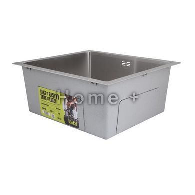 Мийка для кухні інтегрована під стільницю Lidz Handmade H4843 Brushed Steel 3,0/1,0 мм LDH4843BRU49441 SD00055565 фото