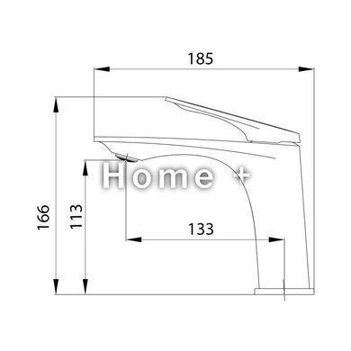 Смеситель для раковины Qtap Vlasta New QTVLA270GMB45641 Gunmetal Black PVD SD00051765 фото