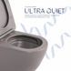 Унитаз подвесной Robin Ultra Quiet 490&times;365&times;325&nbsp;мм, Stone Grey, с сиденьем Slim Duroplast / Soft-close / Quick Release