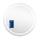 Зеркало Qtap Mideya R800 с LED-подсветкой Touch, с антизапотеванием, с часами, диммером, рег. яркости
