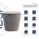 Унитаз подвесной Robin Ultra Quiet 490&times;365&times;325&nbsp;мм, Stone Grey, с сиденьем Slim Duroplast / Soft-close / Quick Release