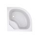 Lidz Latwa SC80x80.SAT.HIGH.GR Душова кабіна напівкругла, скло тон. 4 мм + Lidz Душовий піддон KAPIELKA
