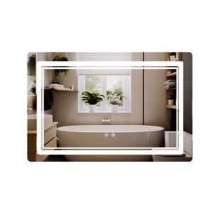 Зеркало Qtap Cardinal (CA2) 800х600 с LED-подсветкой Touch, с антизапотеванием, с диммером, рег. темп. цвета (3000-6500K) Reverse SD00054581 фото