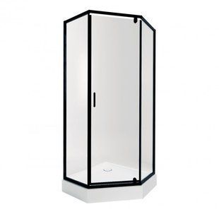 Набор Qtap душевая кабина Scorpio BLA10995-AC6 Clear 2120x900x900 мм + поддон Diamond 309912 90x90x12 см с SD00048942 фото