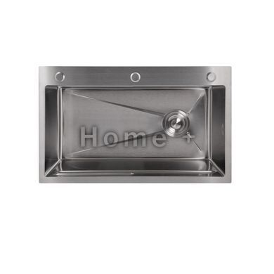 Мийка для кухні інтегрована Lidz Handmade H7545 Brushed Steel 3,0/1,0 мм LDH7545BRU49457 SD00055581 фото