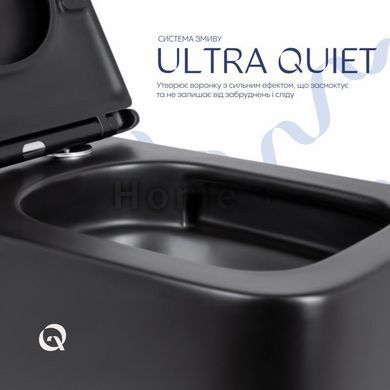Унітаз підвісний Qtap Gemini безобідковий із сидінням Soft-close QT2533076EUQMB SD00051555 фото