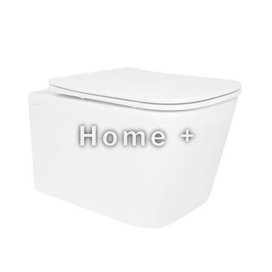 Унітаз підвісний Qtap Crow безобідковий із сидінням Soft-close QT05335171W SD00051248 фото