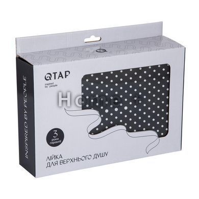 Лейка для верхнего душа Qtap Hlavova 300x200 мм прямоугольная QTHLA107BLM45783 Black Matt SD00051907 фото