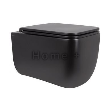 Унітаз підвісний Qtap Gemini безобідковий із сидінням Soft-close QT2533076EUQMB SD00051555 фото
