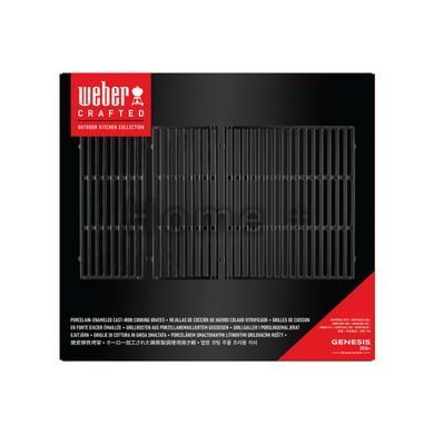 Фарфоровая эмаллированная чугунная решетка Weber Crafted для гриля Genesis Series 400, черная 7854 фото