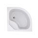 Lidz Latwa SC90x90.SAT.HIGH.GR Душевая кабина полукруглая, стекло тон 4 мм + Lidz Душевой поддон KAPIELKA