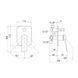 Смеситель скрытого монтажа для душа Qtap Vlasta 6028102NC на два потребителя
