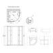 Lidz Latwa SC90x90.SAT.HIGH.GR Душевая кабина полукруглая, стекло тон 4 мм + Lidz Душевой поддон KAPIELKA