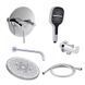 Комплект для душа Qtap Spring Chrome: Смеситель QTSPRCRM0102+QTTRU120CRM45926+Лейка SD00054665 фото