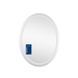 Зеркало Qtap Mideya 500х700 с LED-подсветкой Touch, с антизапотеванием, с часами, диммером, рег. яркости